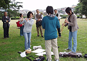 国分寺跡公園中学生演奏